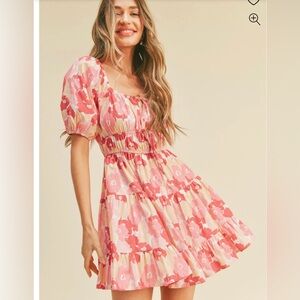 Floral Puff Sleeve Dress